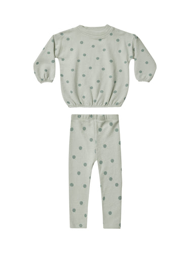 Rylee + Cru Spongey Knit Set - Polka Dot