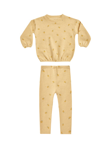 Rylee + Cru Spongey Knit Set - Pineapple