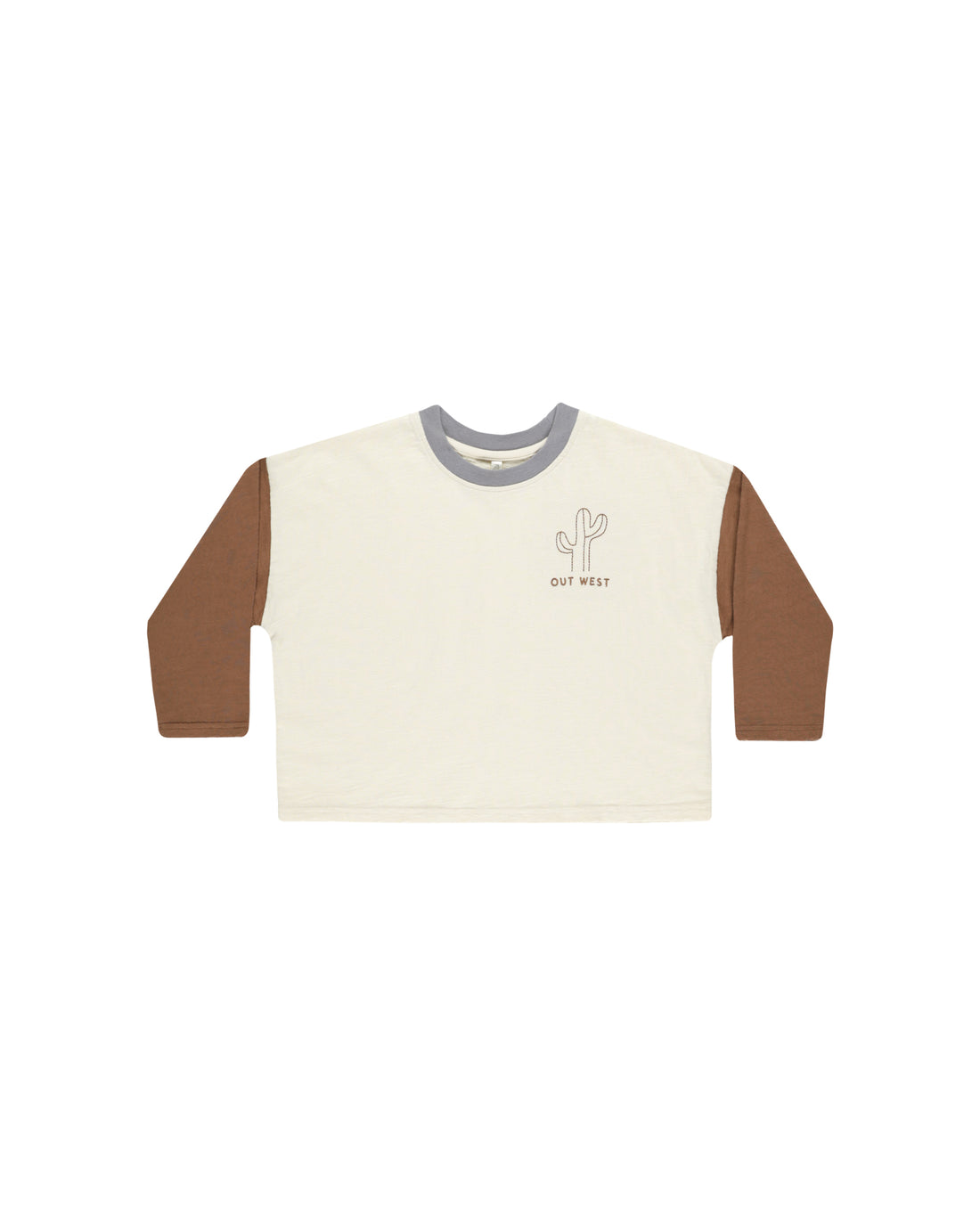 Rylee + Cru Camden Long Sleeve Tee - Color Block/Natural