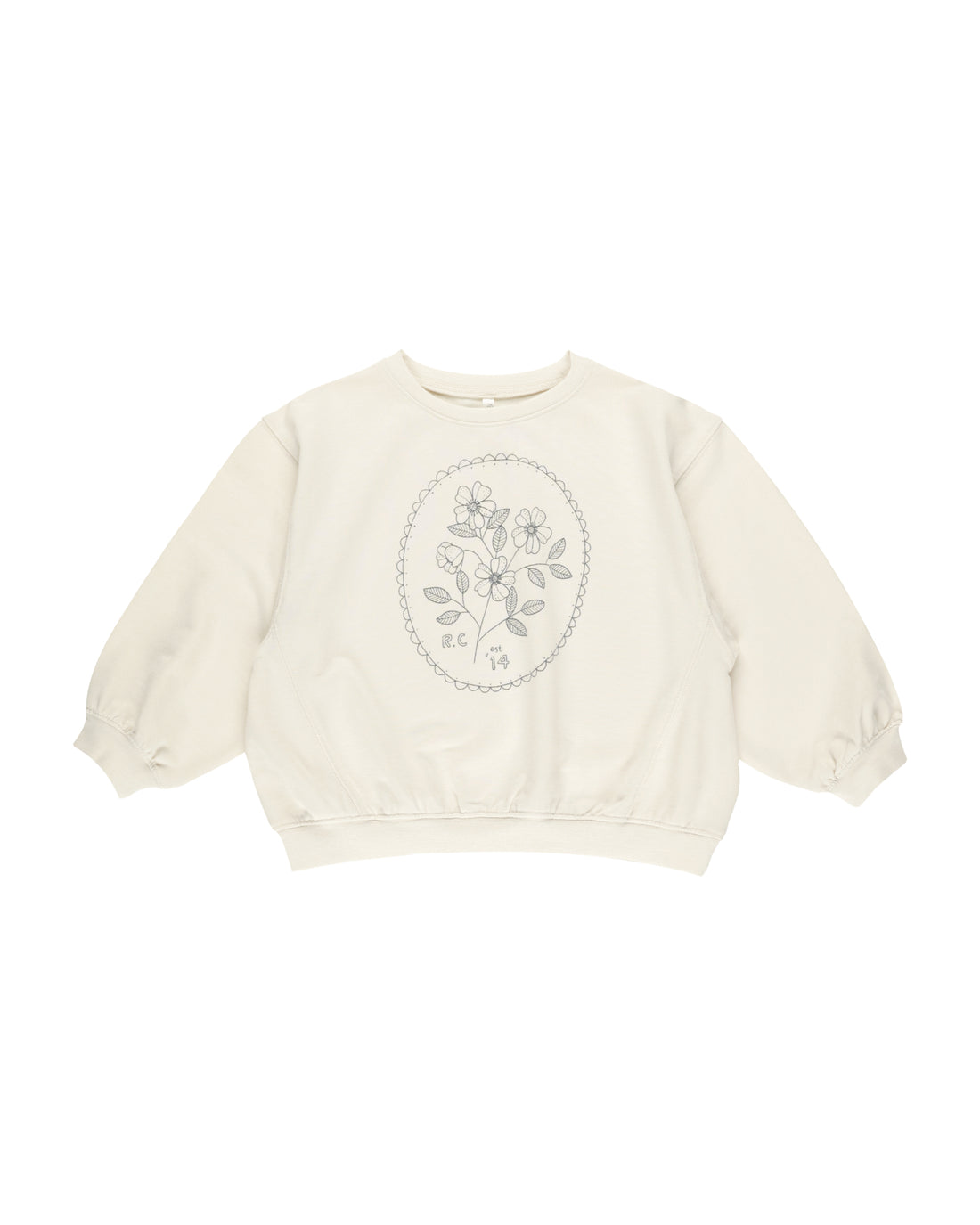 Rylee + Cru Oversized Sweatshirt - Wildflower/Natural