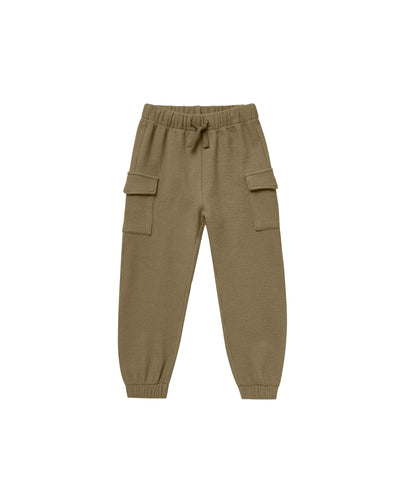 Rylee + Cru Waffle Jogger - Moss