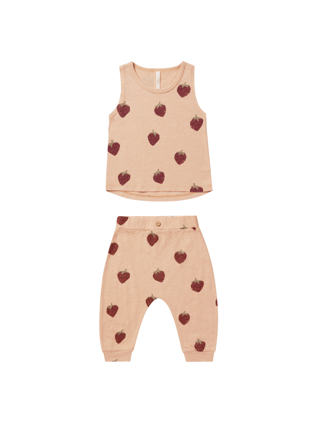 Rylee + Cru Tank + Slouch Pant Set - Strawberry