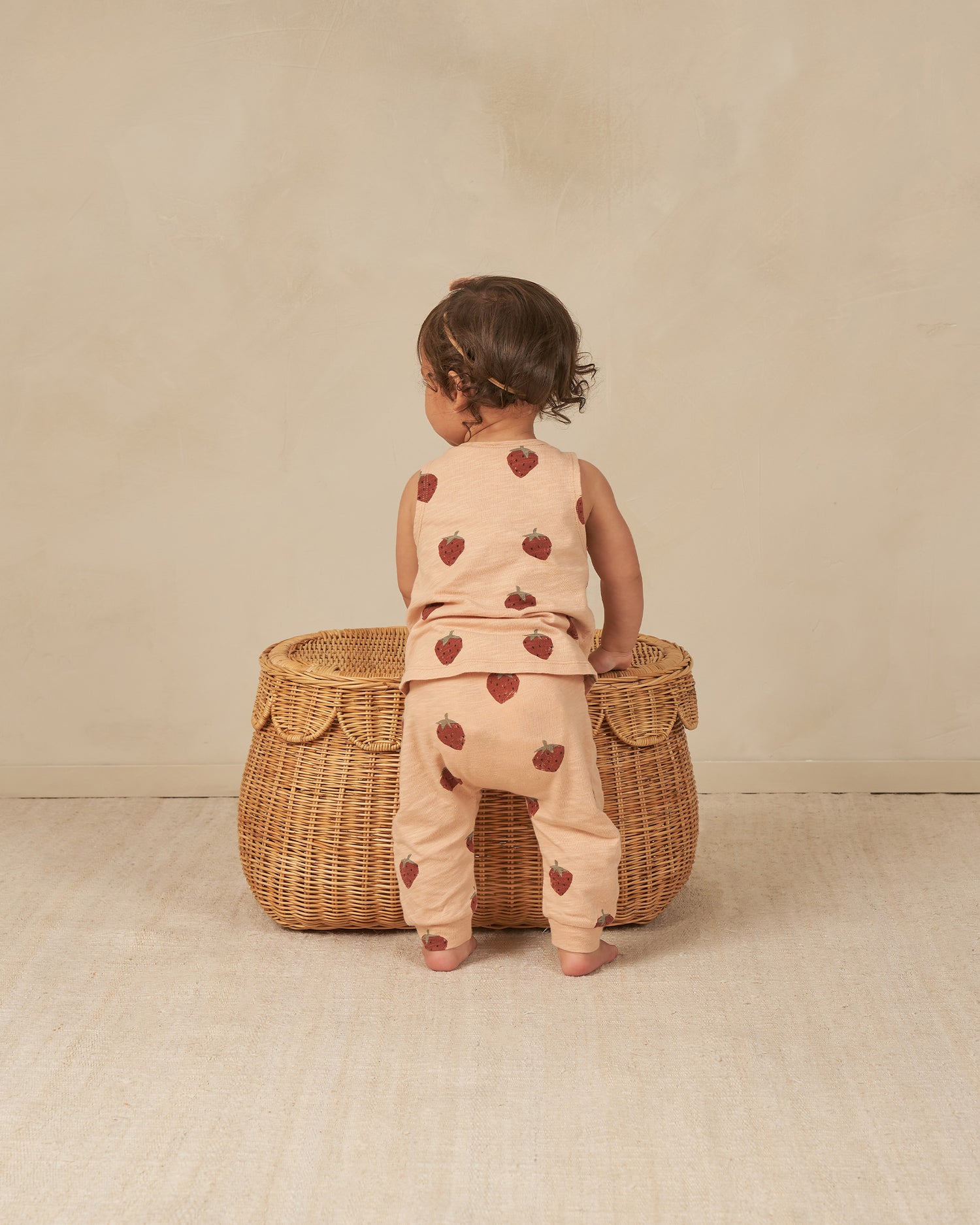 Rylee + Cru Tank + Slouch Pant Set - Strawberry