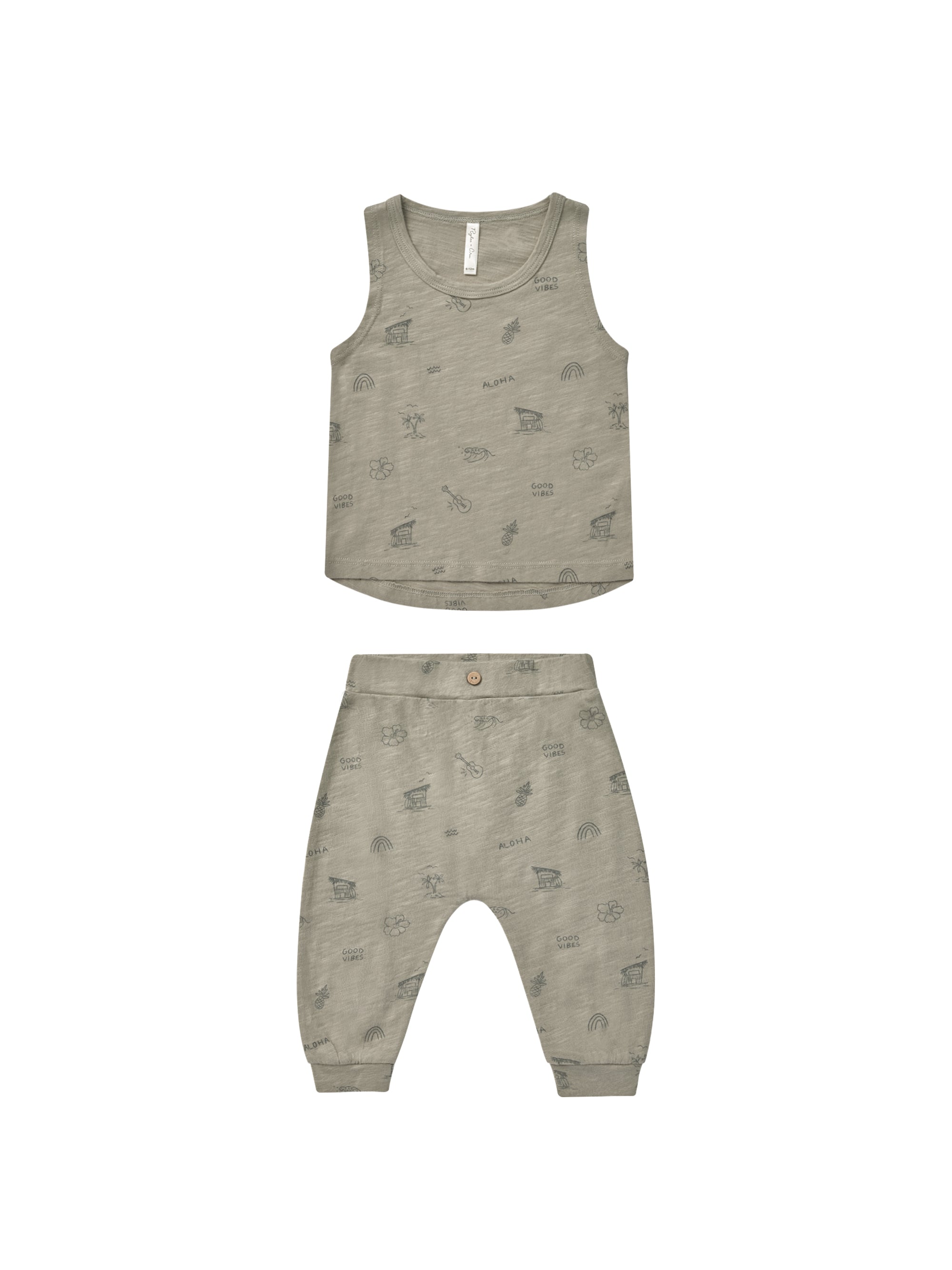 Rylee + Cru Tank + Slouch Pant Set - Hawaii