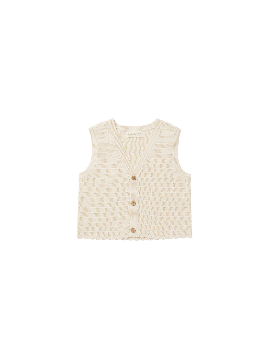 Rylee + Cru Knit Vest - Natural