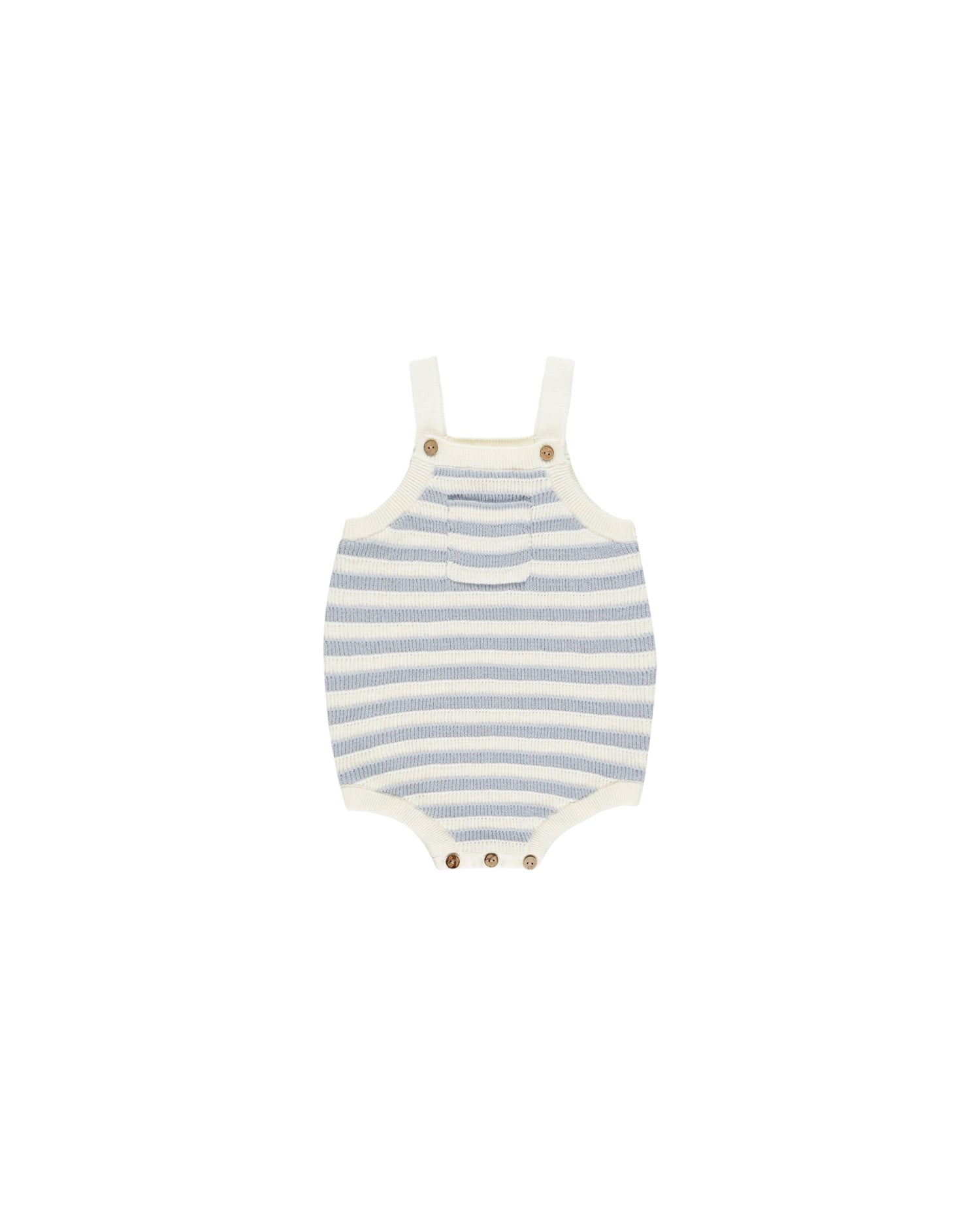 Rylee + Cru Ashton Knit Romper - Blue Stripe