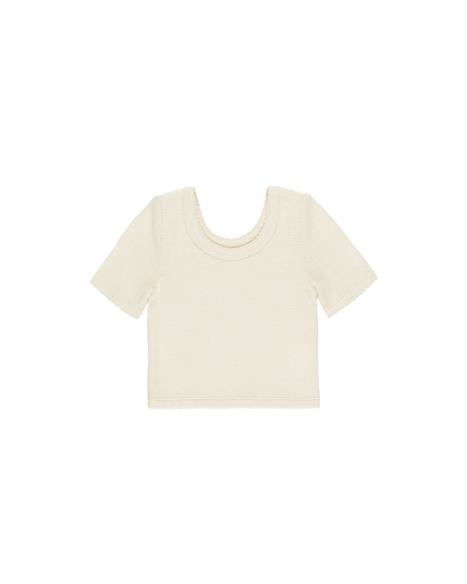 Rylee + Cru Scallop Tee - Natural