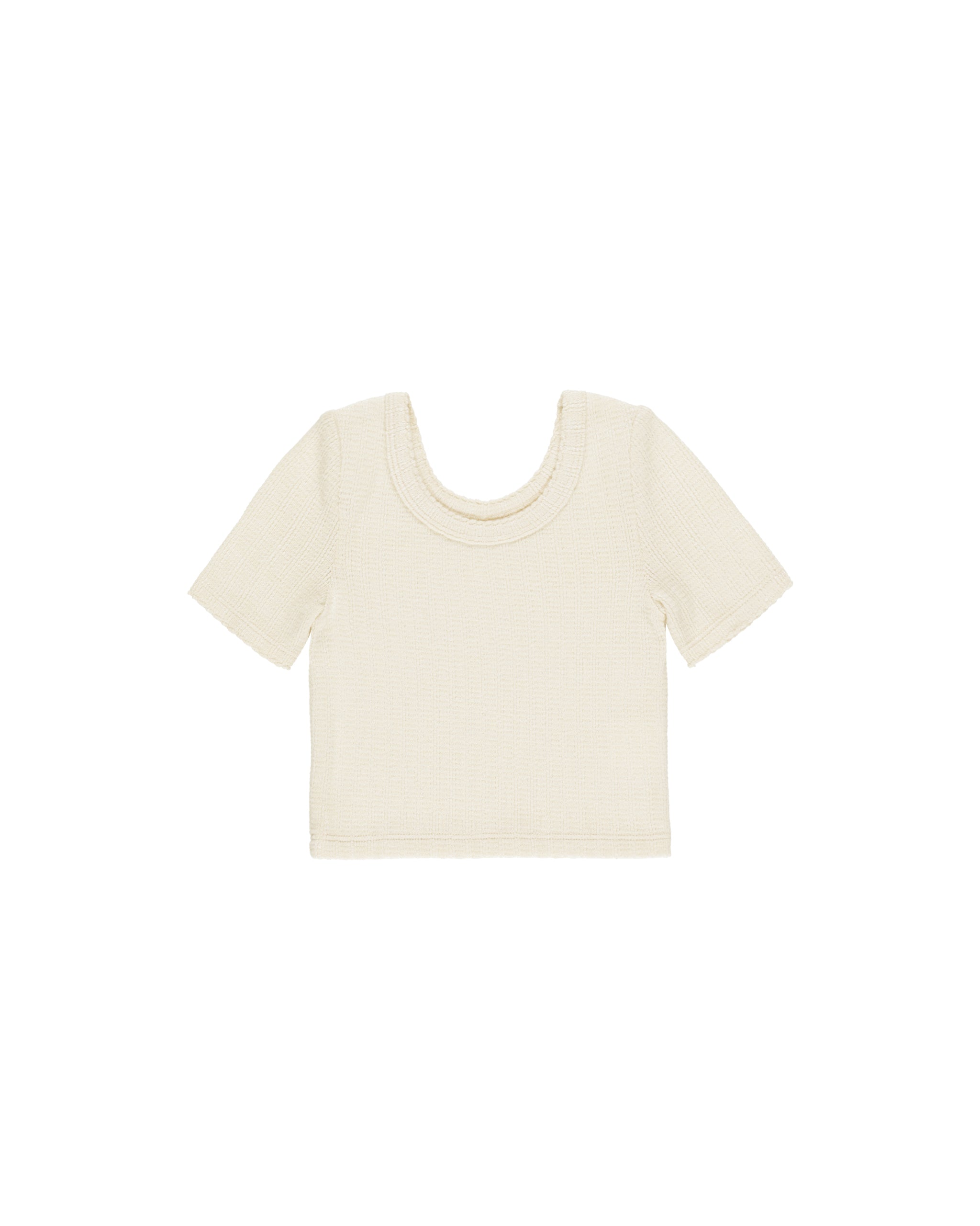 Rylee + Cru Scallop Tee - Natural