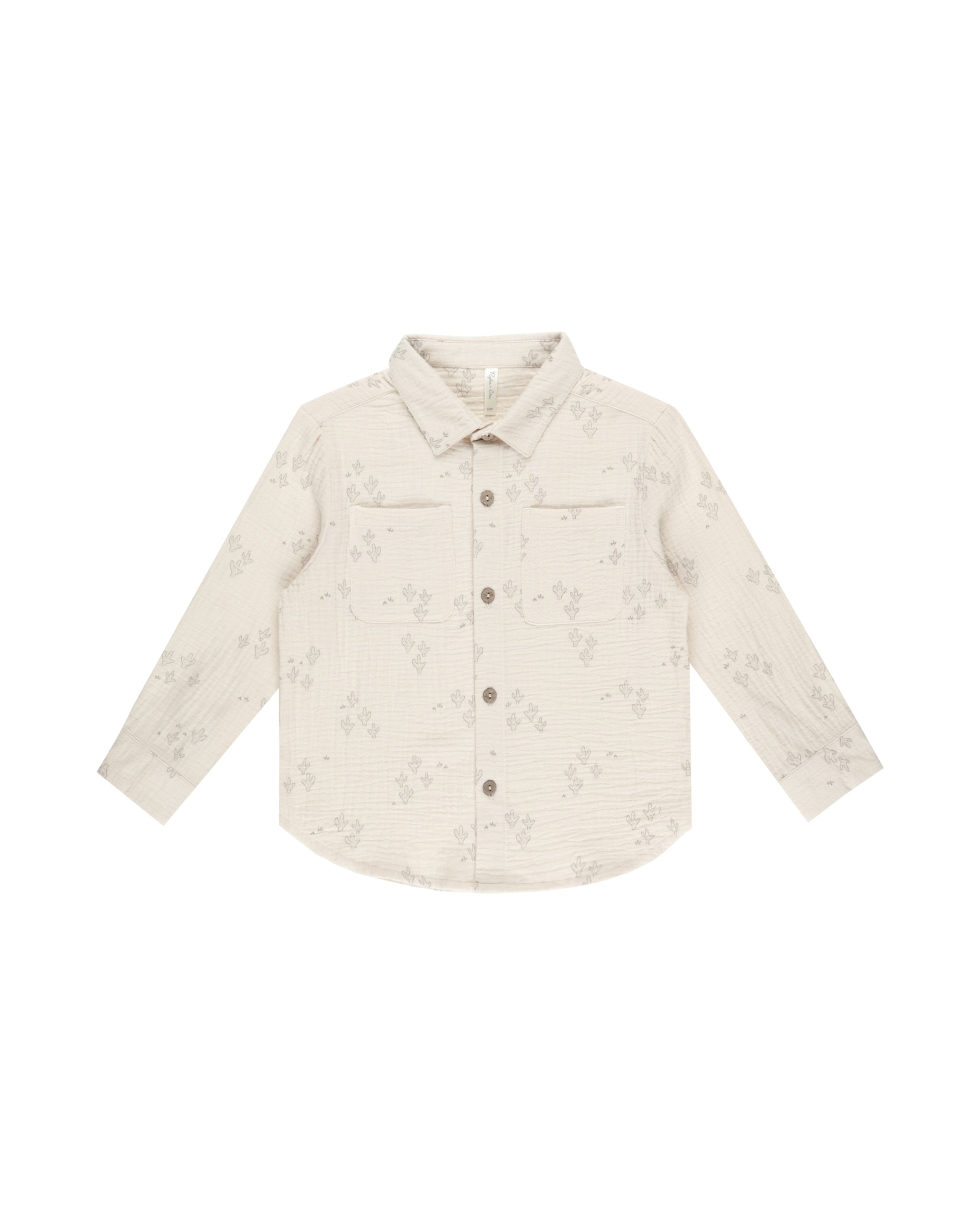 Rylee + Cru Collared Long Sleeve Shirt - Saguaro