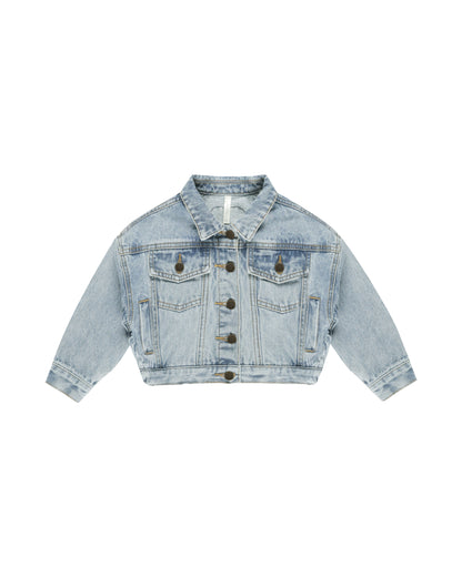 Rylee + Cru Denim Jacket - Light Washed Denim