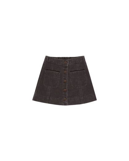 Rylee + Cru Denver Mini Skirt - Washed Black