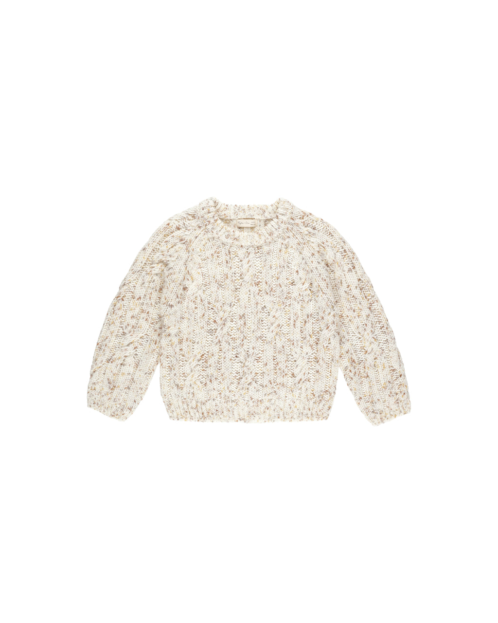 Rylee + Cru Cable Knit Sweater - Natural Speckle