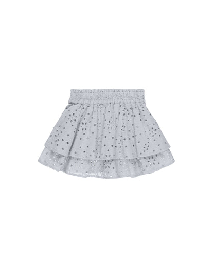 Rylee + Cru Rose Mini Skirt - Light Blue