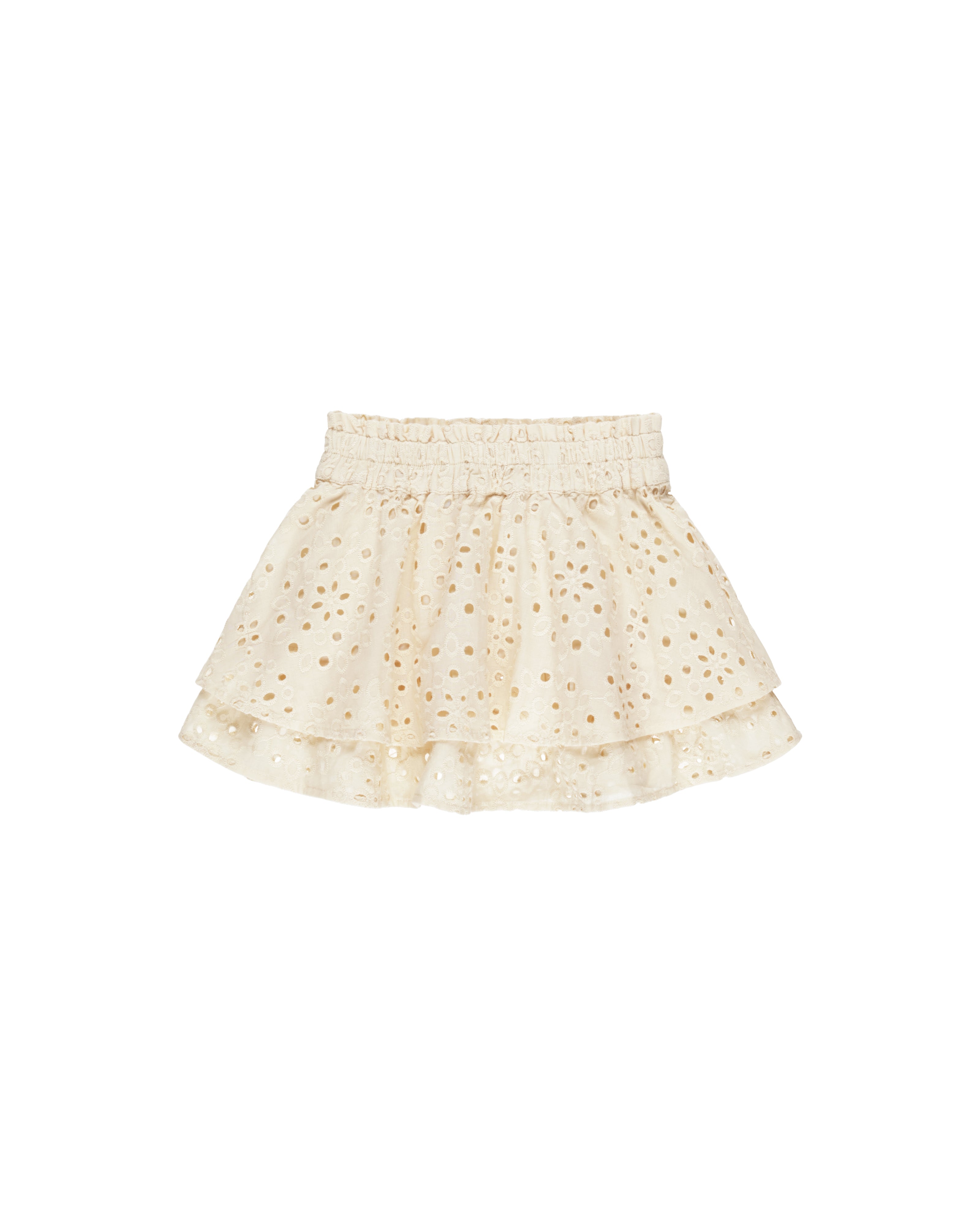 Rylee + Cru Rose Mini Skirt - Natural