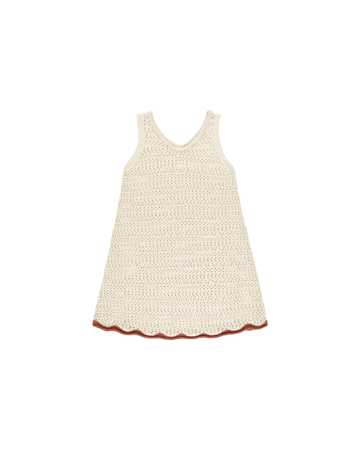 Rylee + Cru Crochet Tank Mini Dress - Natural