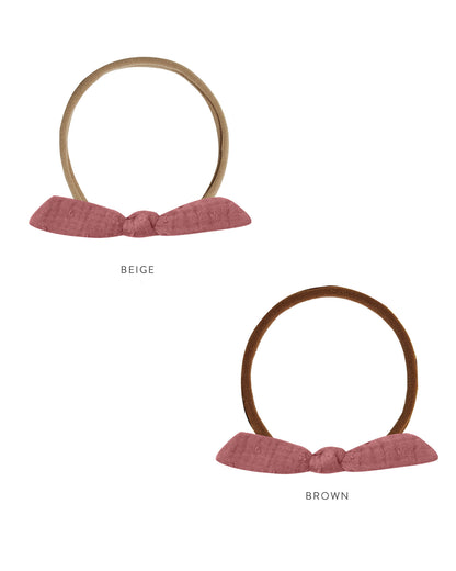 Rylee + Cru Little Knot Headband - Raspberry