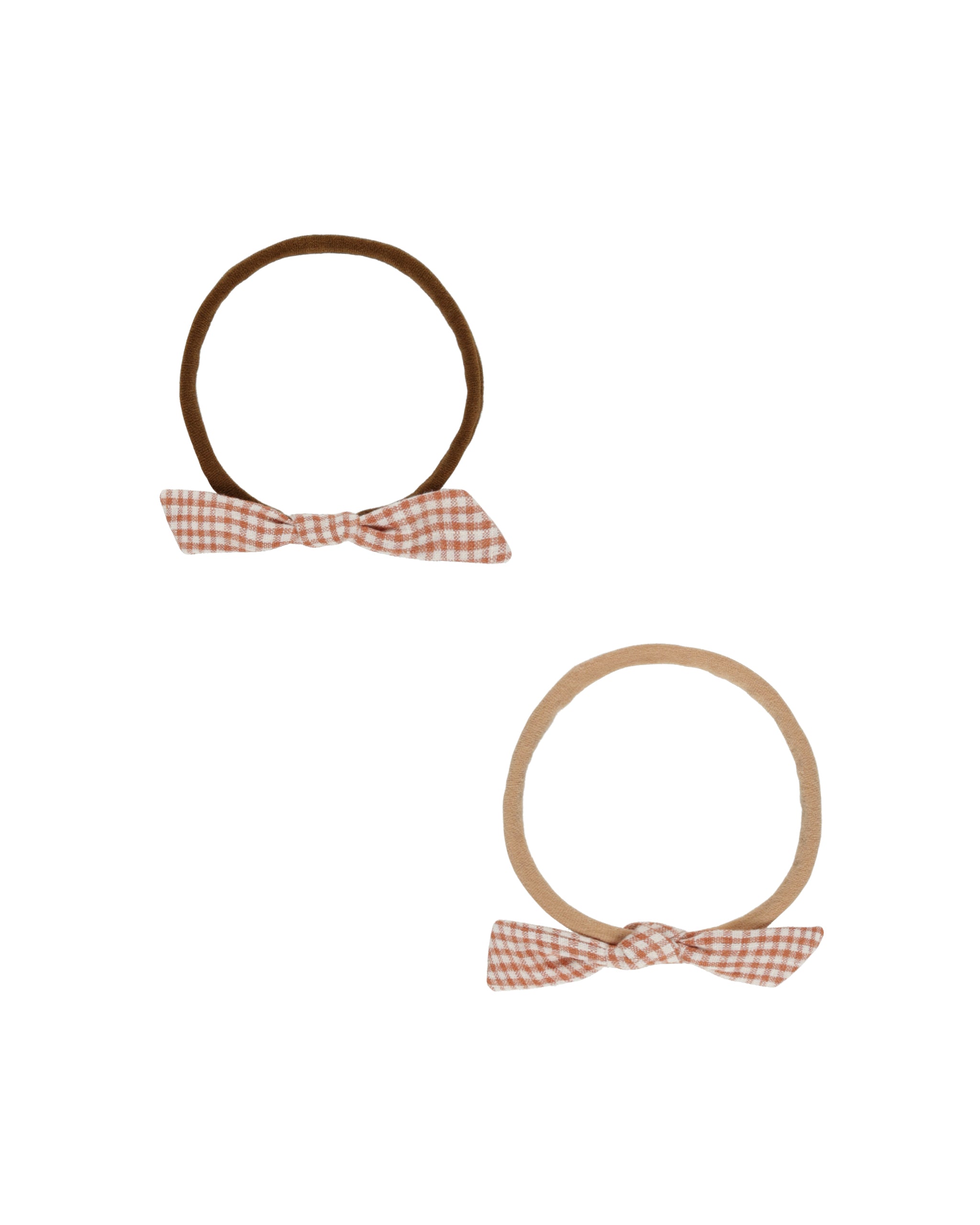 Rylee + Cru Little Knot Headband - Poppy Gingham