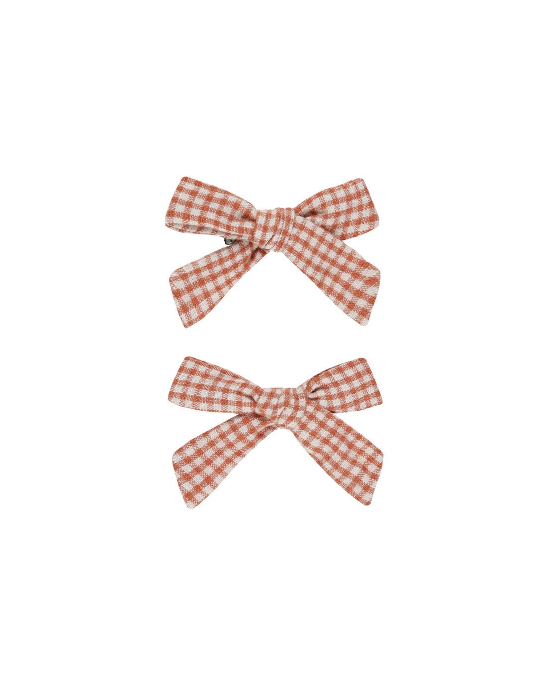 Rylee + Cru Bows, Set of 2 - Poppy Gingham