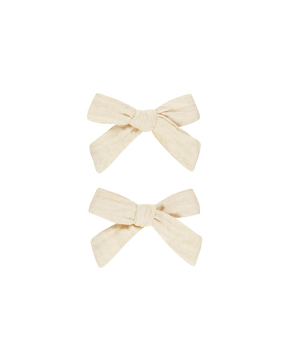 Rylee + Cru Bows, Set of 2 - Natural