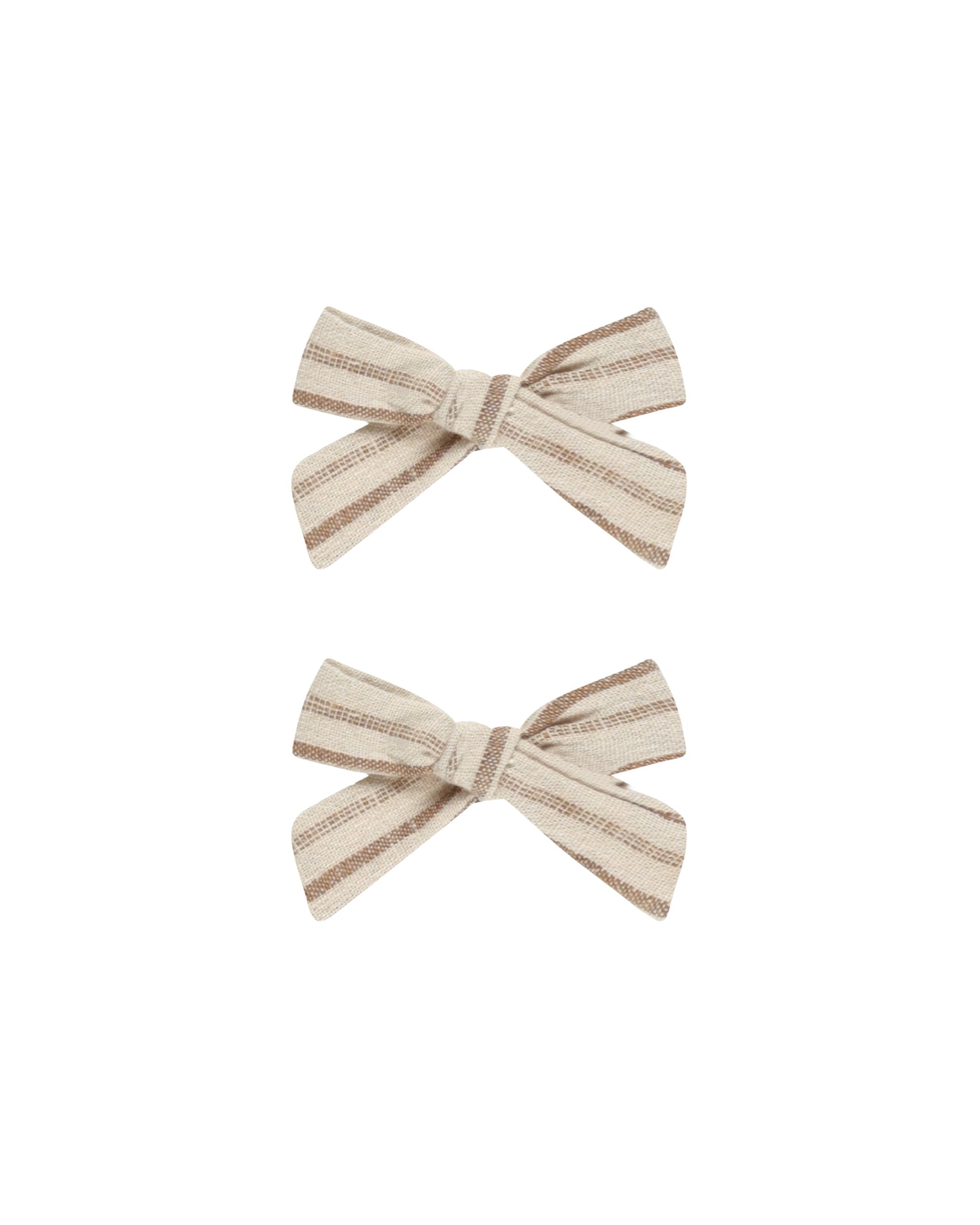 Rylee + Cru Bows, Set Of 2 - Saddle Stripe