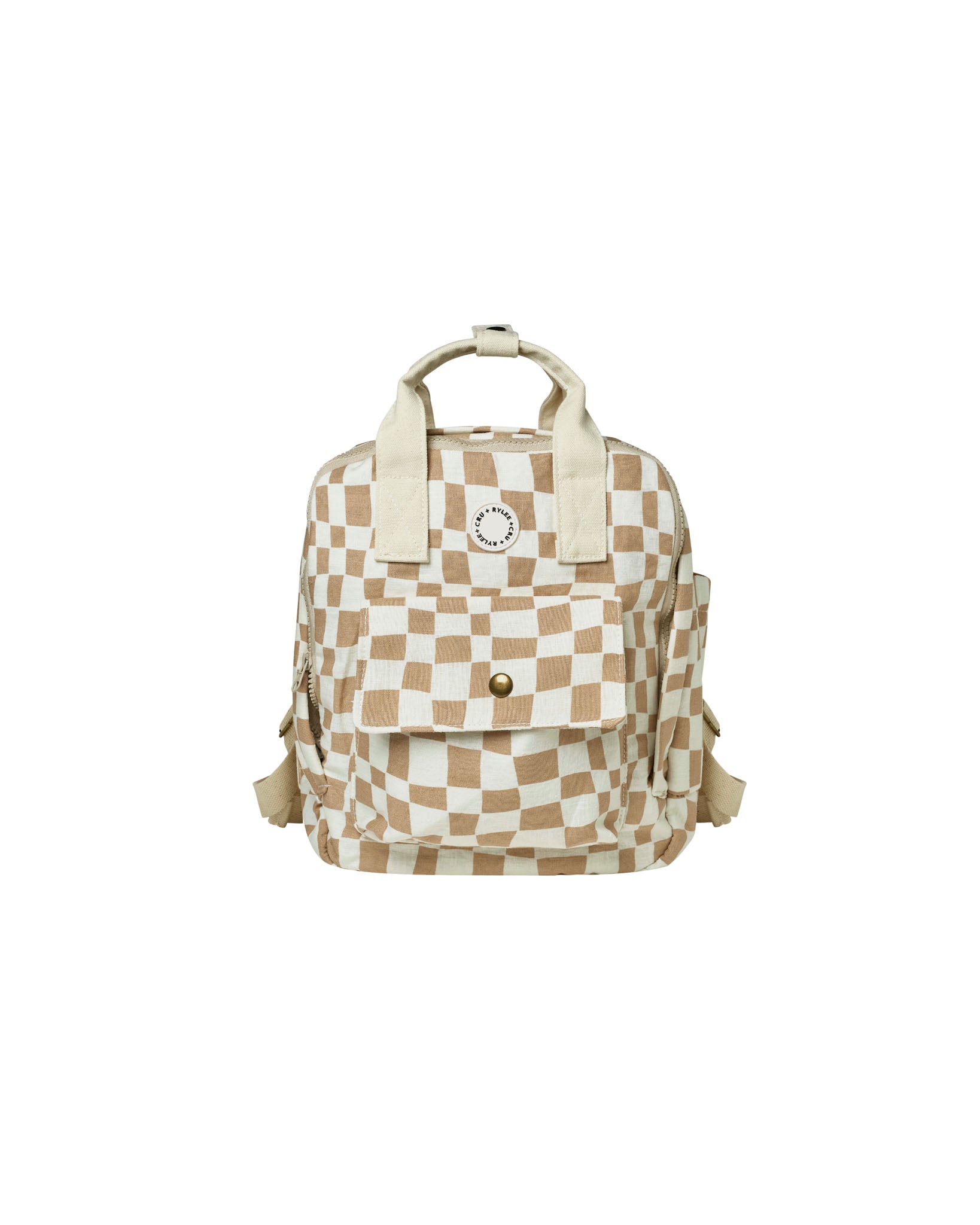 Black LV Checker Mini Backpack