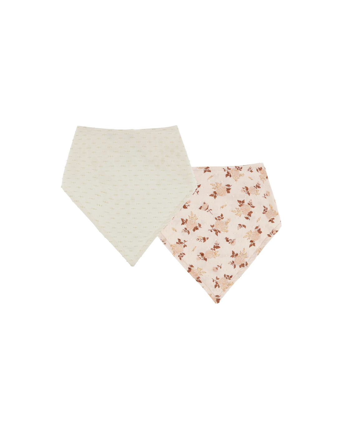 Rylee + Cru Scarf Bib Set - Harvest Rose, Natural