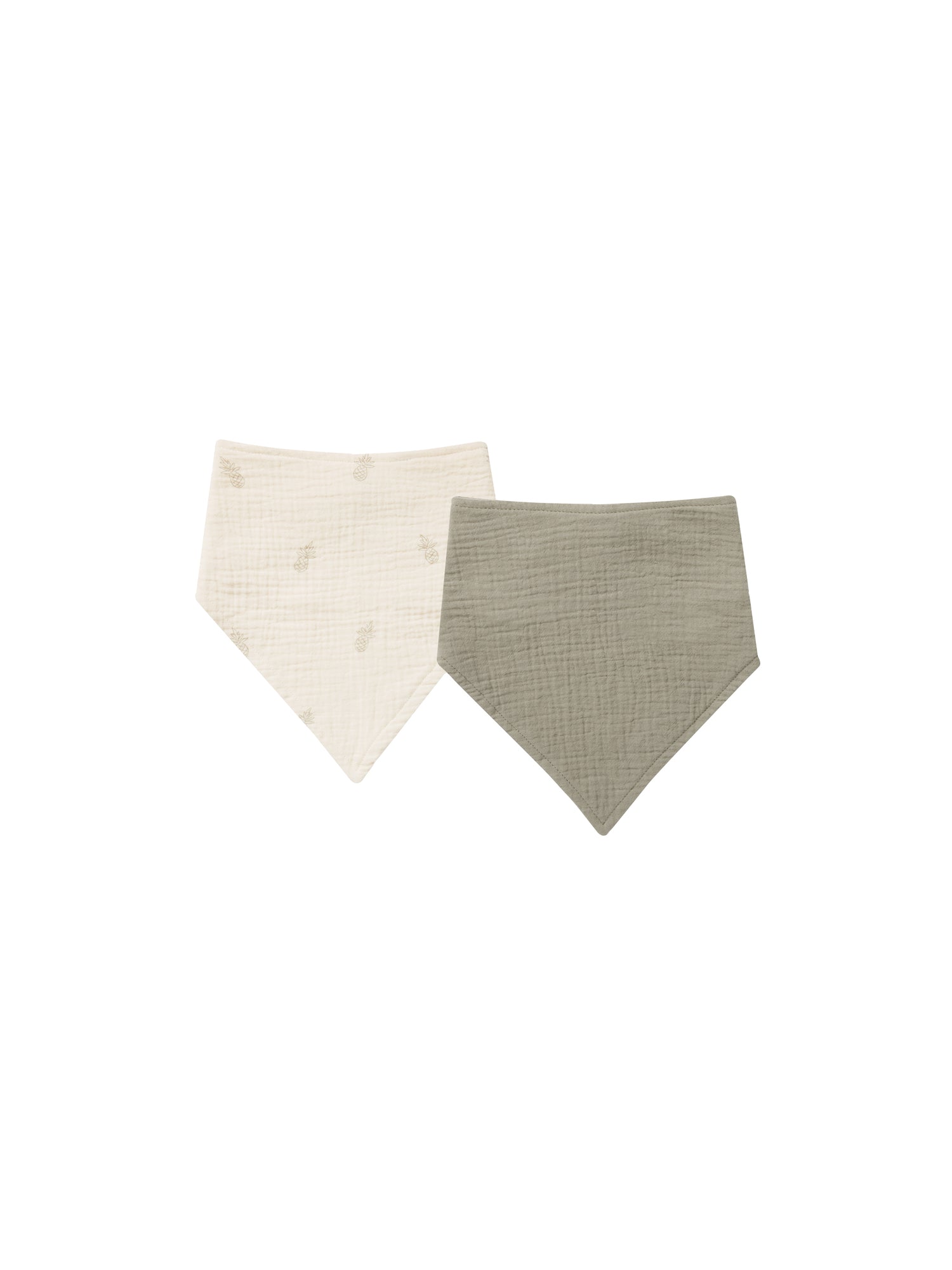 Rylee + Cru Scarf Bib - Pineapple, Sage