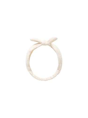 Rylee + Cru Baby Bow Headband - Ivory