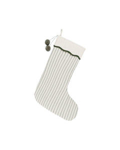 Rylee + Cru Christmas Stocking - Forest Pinstripe