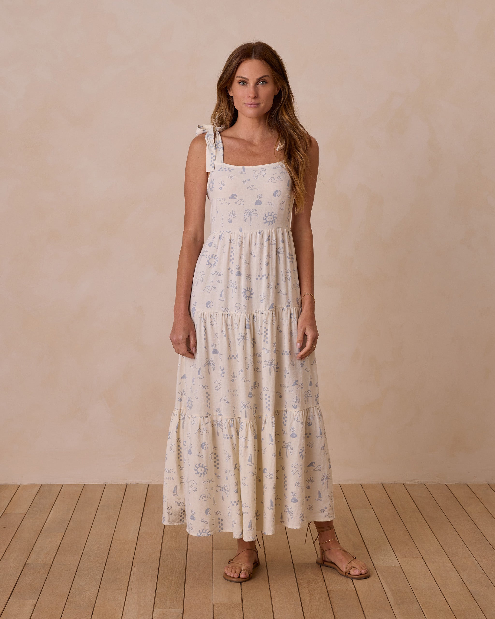 Rylee + Cru Harbor Dress - Mediterranean