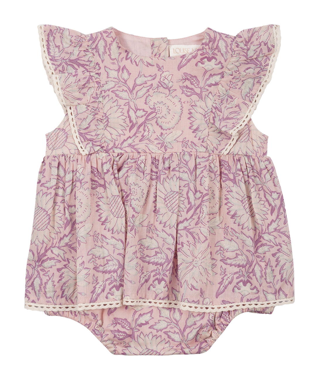 Louise Misha Lena Romper - Pink Daisy Garden