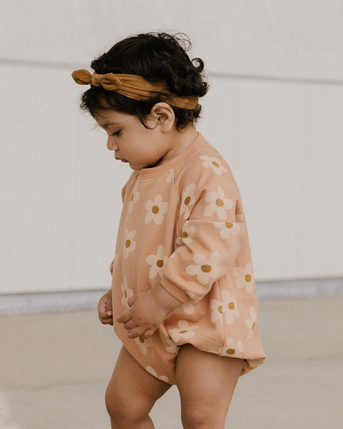 Rylee + Cru Crew Neck Romper - Melon Daisy – Dreams of Cuteness