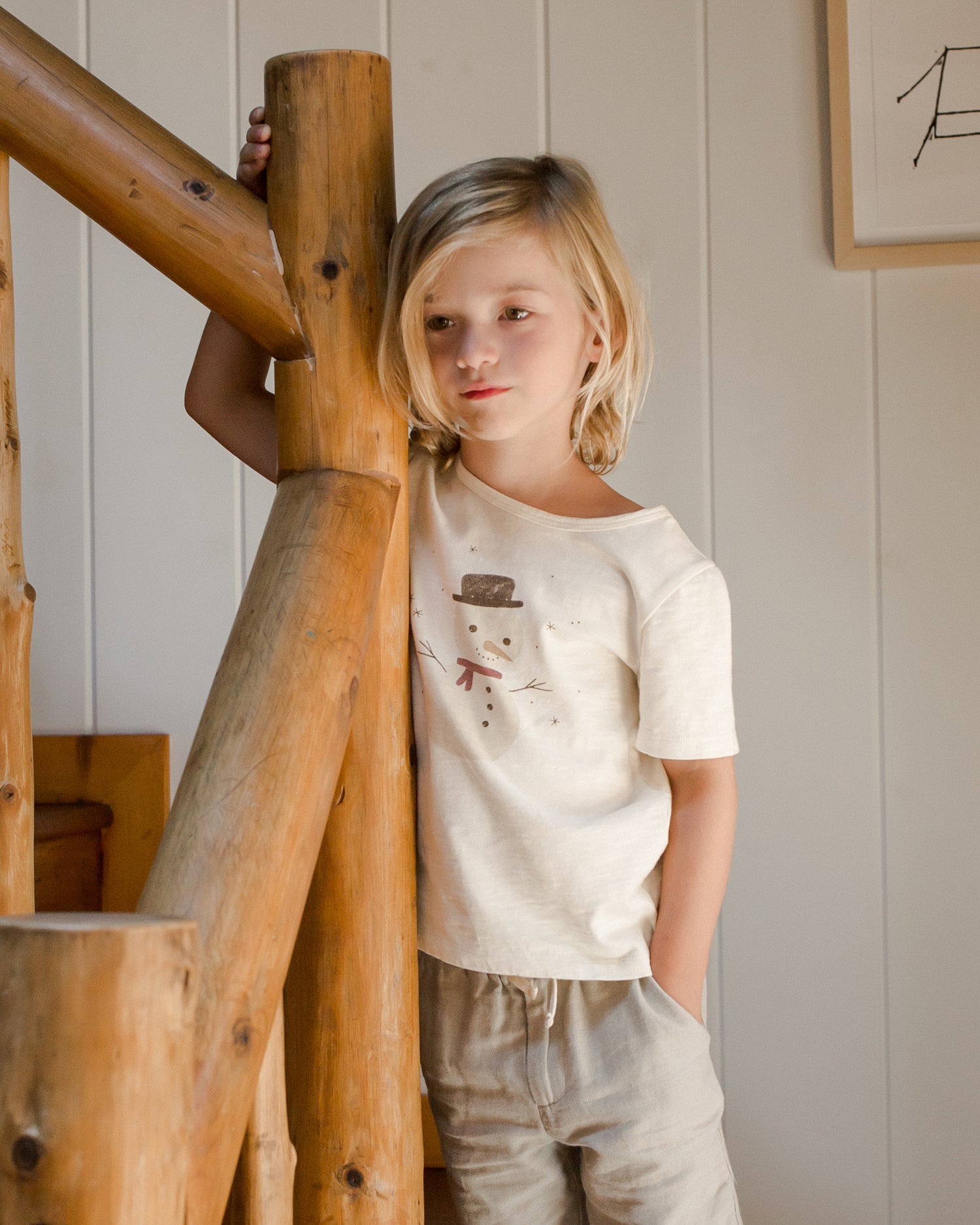 Rylee + Cru Basic Tee - Snowman