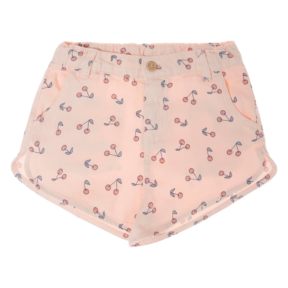 Tocoto Vintage Cherries Print Twill Short - Pink