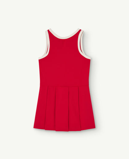 The Animals Observatory Vulture Kids Dress - Red