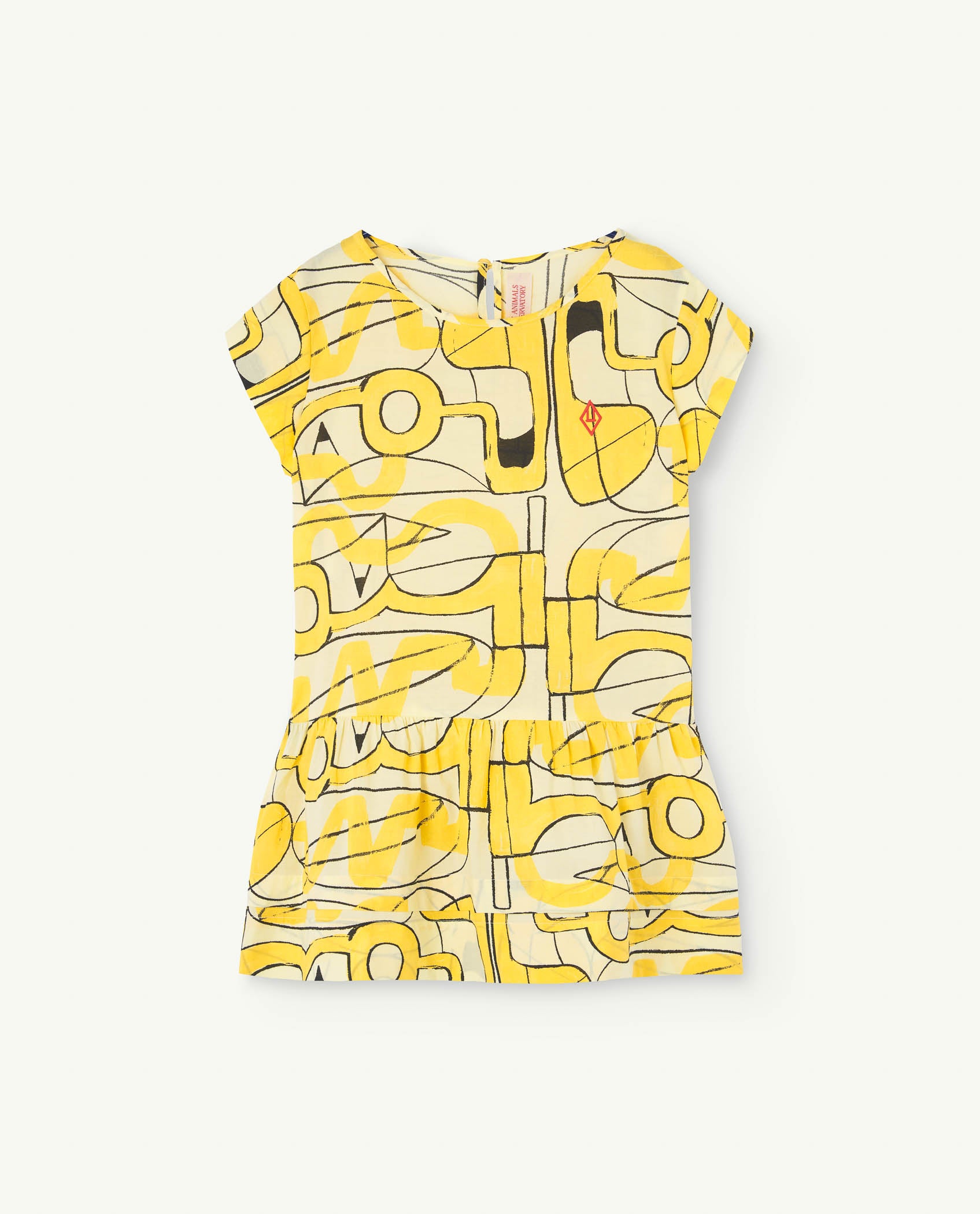 The Animals Observatory Hummingbird Kids Dress - Soft Yellow