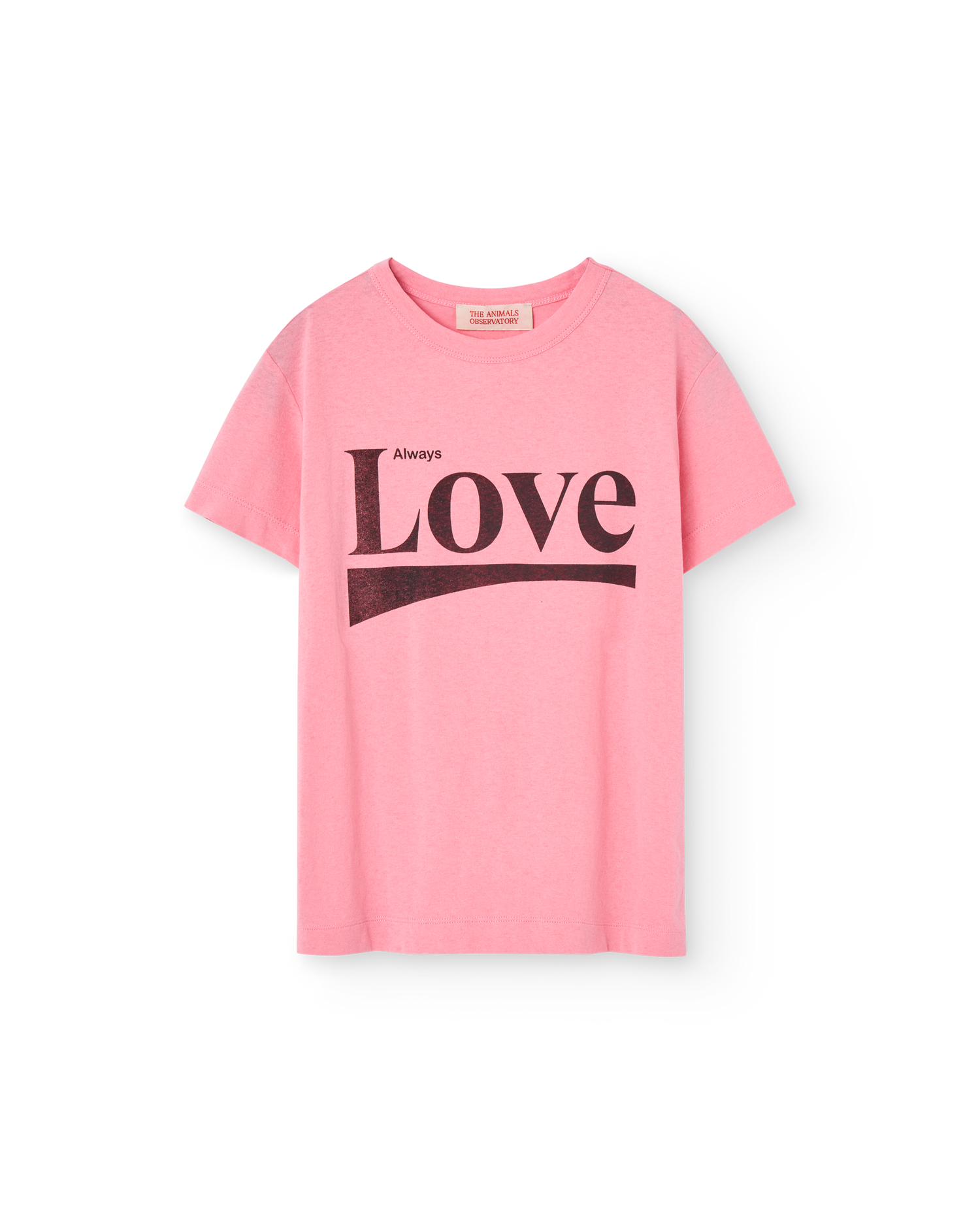 The Animals Observatory Rooster Kid T-shirt - Pink Love