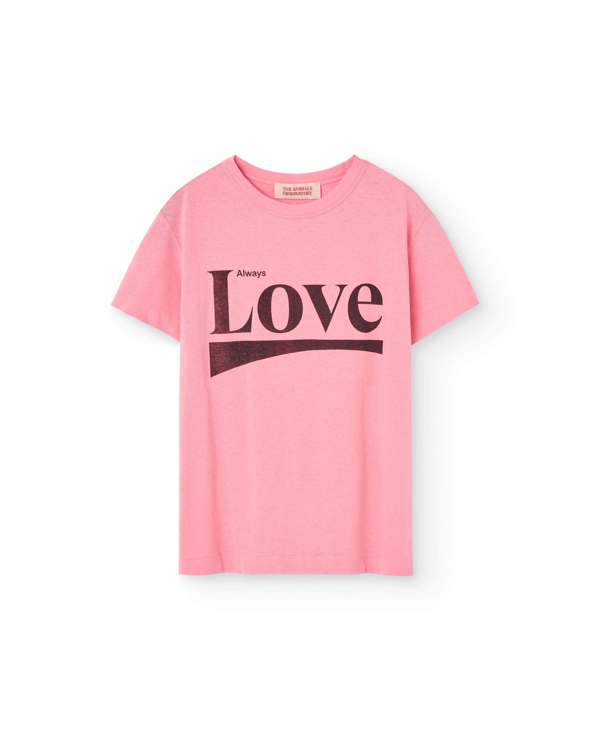 The Animals Observatory Rooster Kid T-shirt - Pink Love