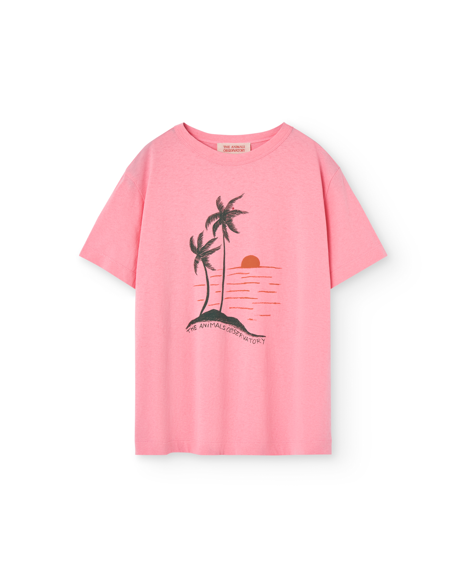 The Animals Observatory Big Rooster Kid T-shirt - Pink