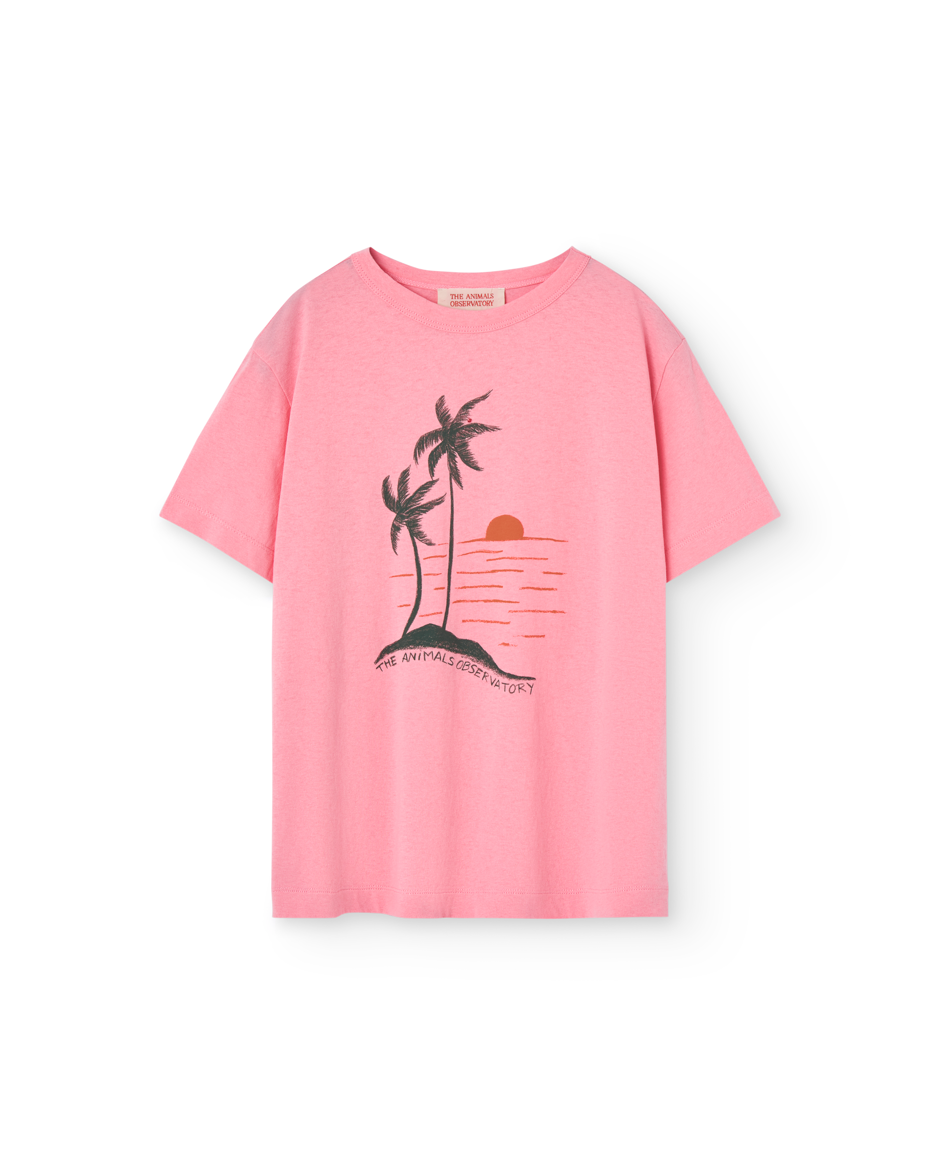 The Animals Observatory Big Rooster Kid T-shirt - Pink