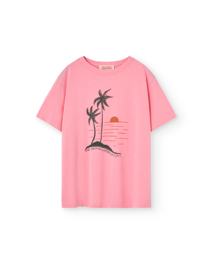 The Animals Observatory Big Rooster Kid T-shirt - Pink