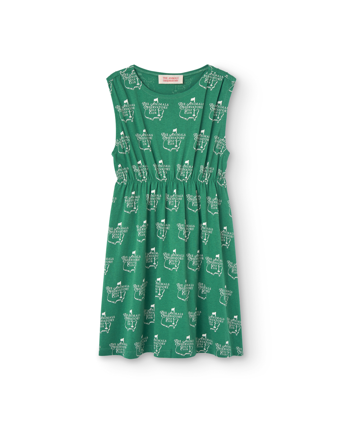 The Animals Observatory Jersey Marten Kid Dress - Green