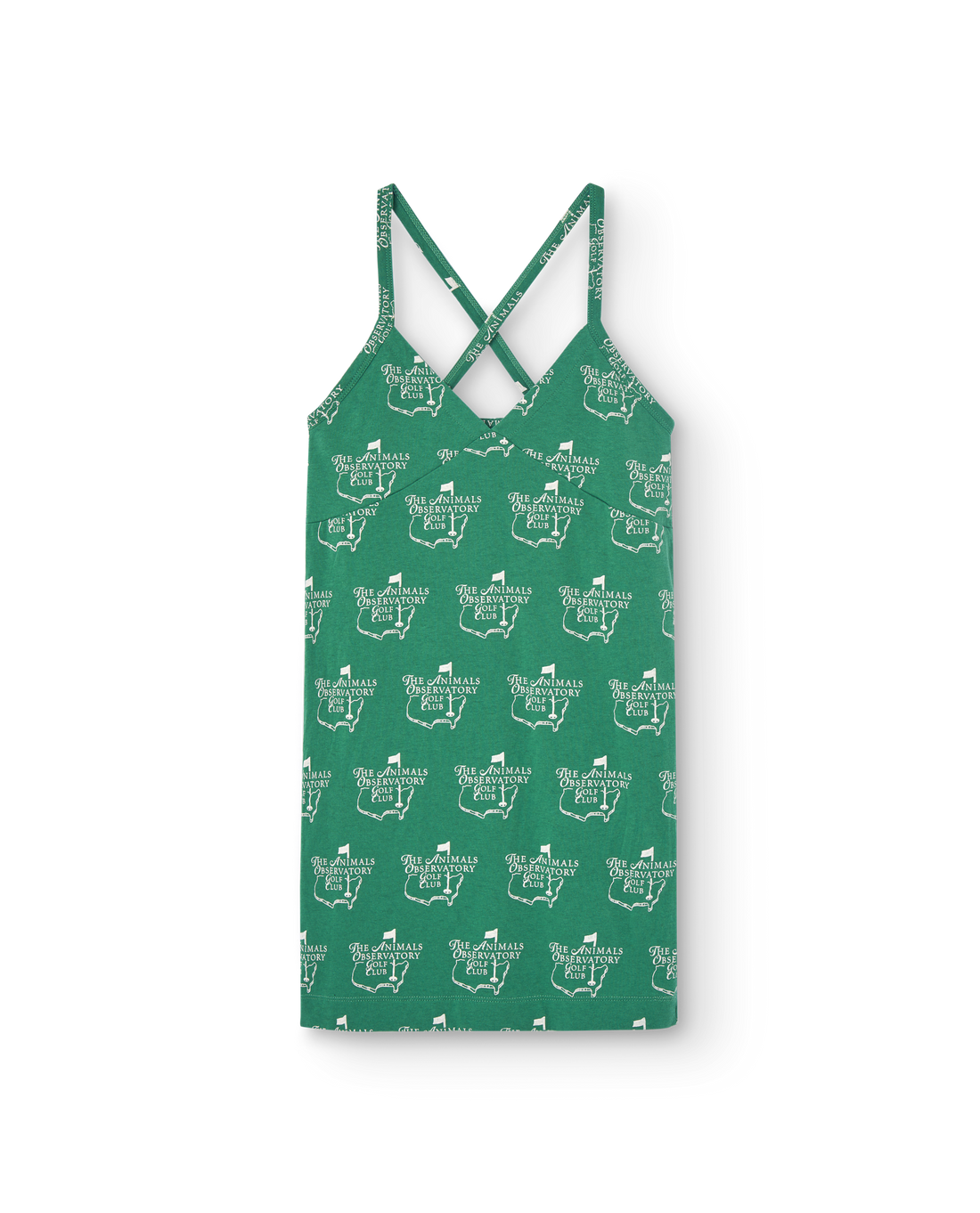 The Animals Observatory Otter Kid Mini Dress - Green