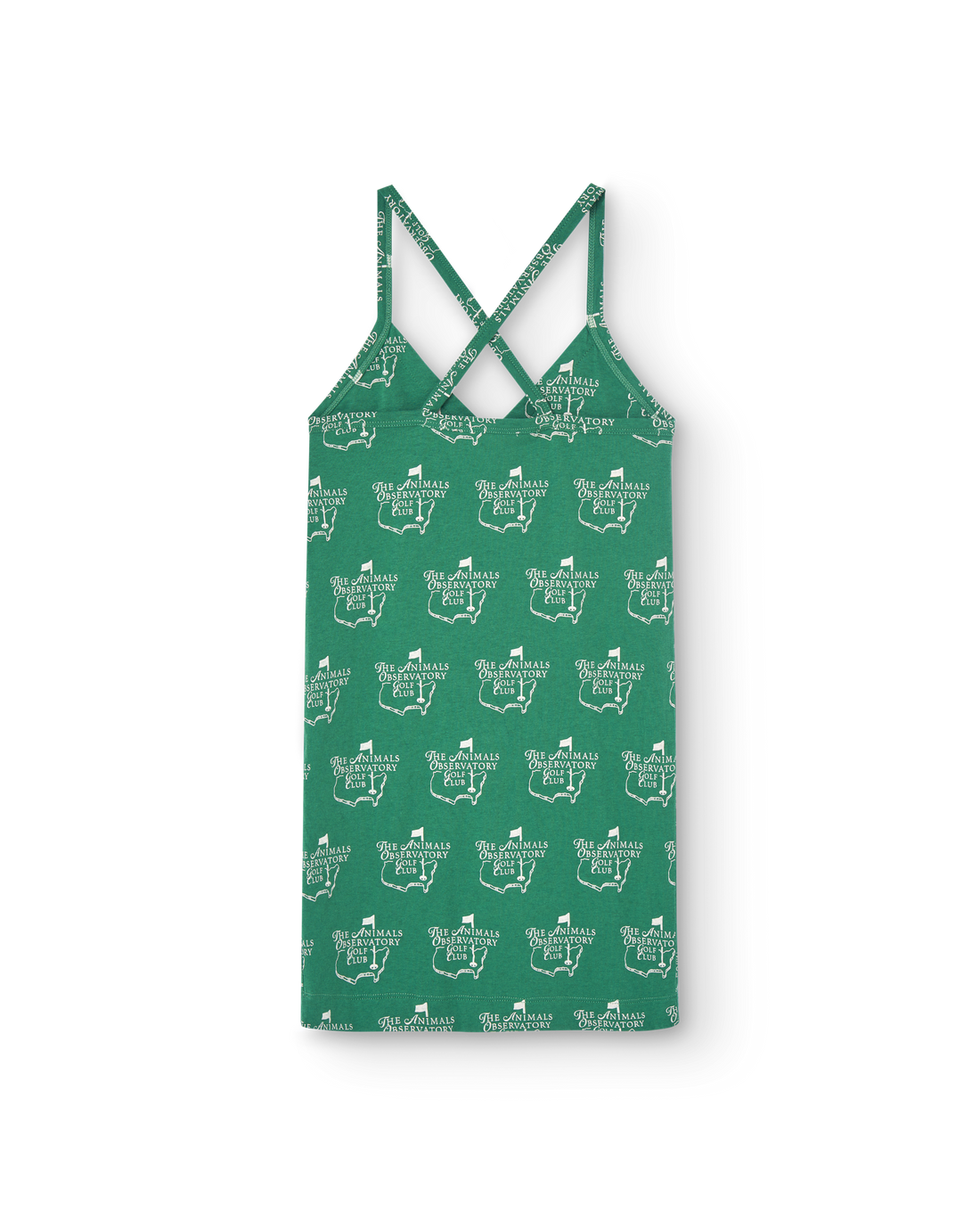 The Animals Observatory Otter Kid Mini Dress - Green