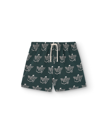 The Animals Observatory Hedgehog Kid Shorts - Deep Green