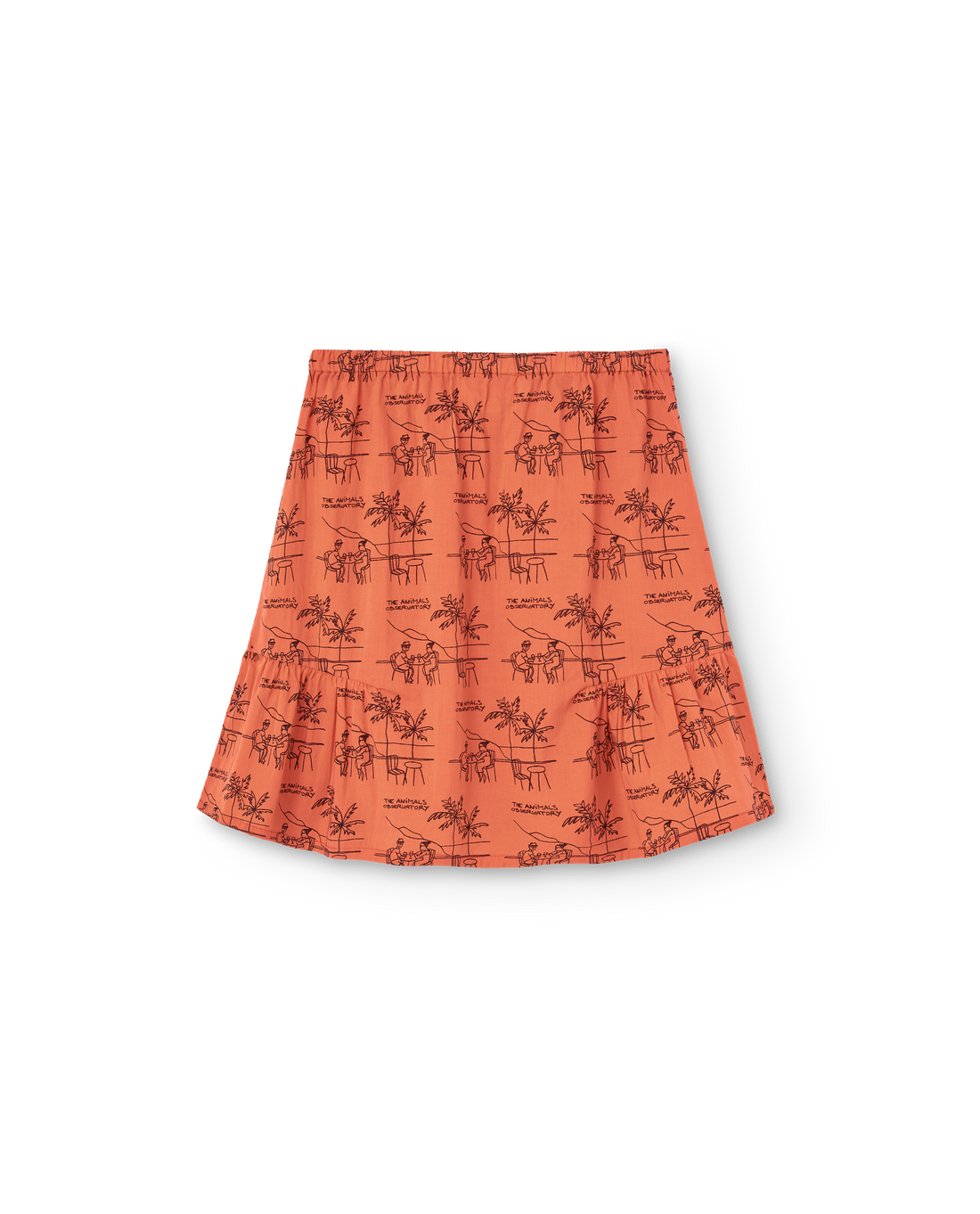 The Animals Observatory Slug Kid Skirt- Salmon