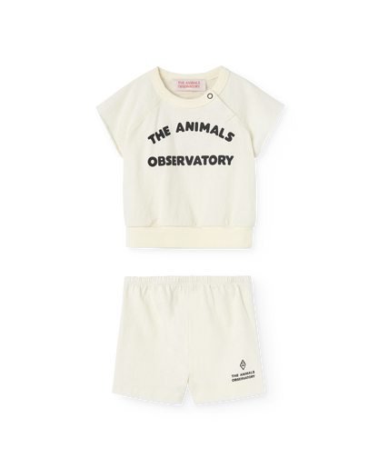 The Animals Observatory Squab Baby Set - White Logo