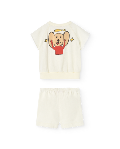 The Animals Observatory Squab Baby Set - White Logo