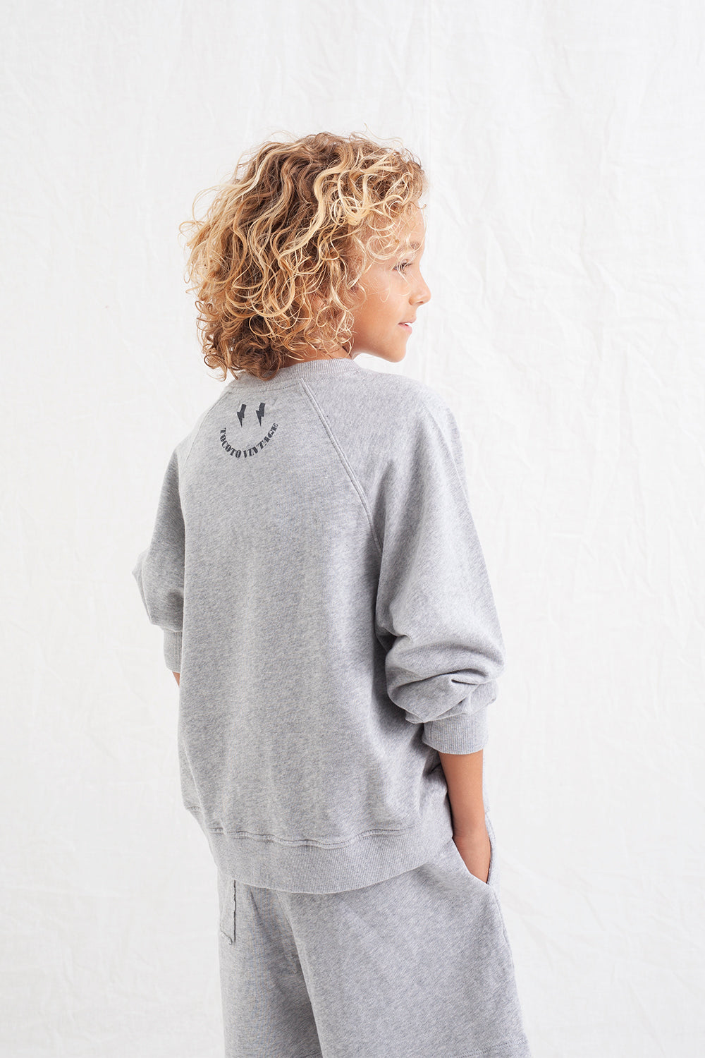 Tocoto Vintage Rock and Live Grey Vigore Sweatshirt