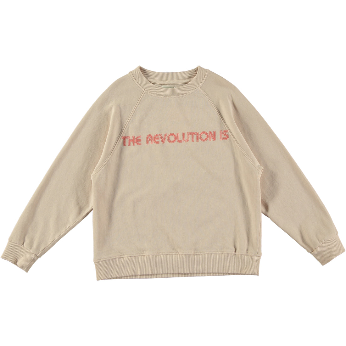 Tocoto Vintage Kid Revolution is Love Sweatshirt - Beige